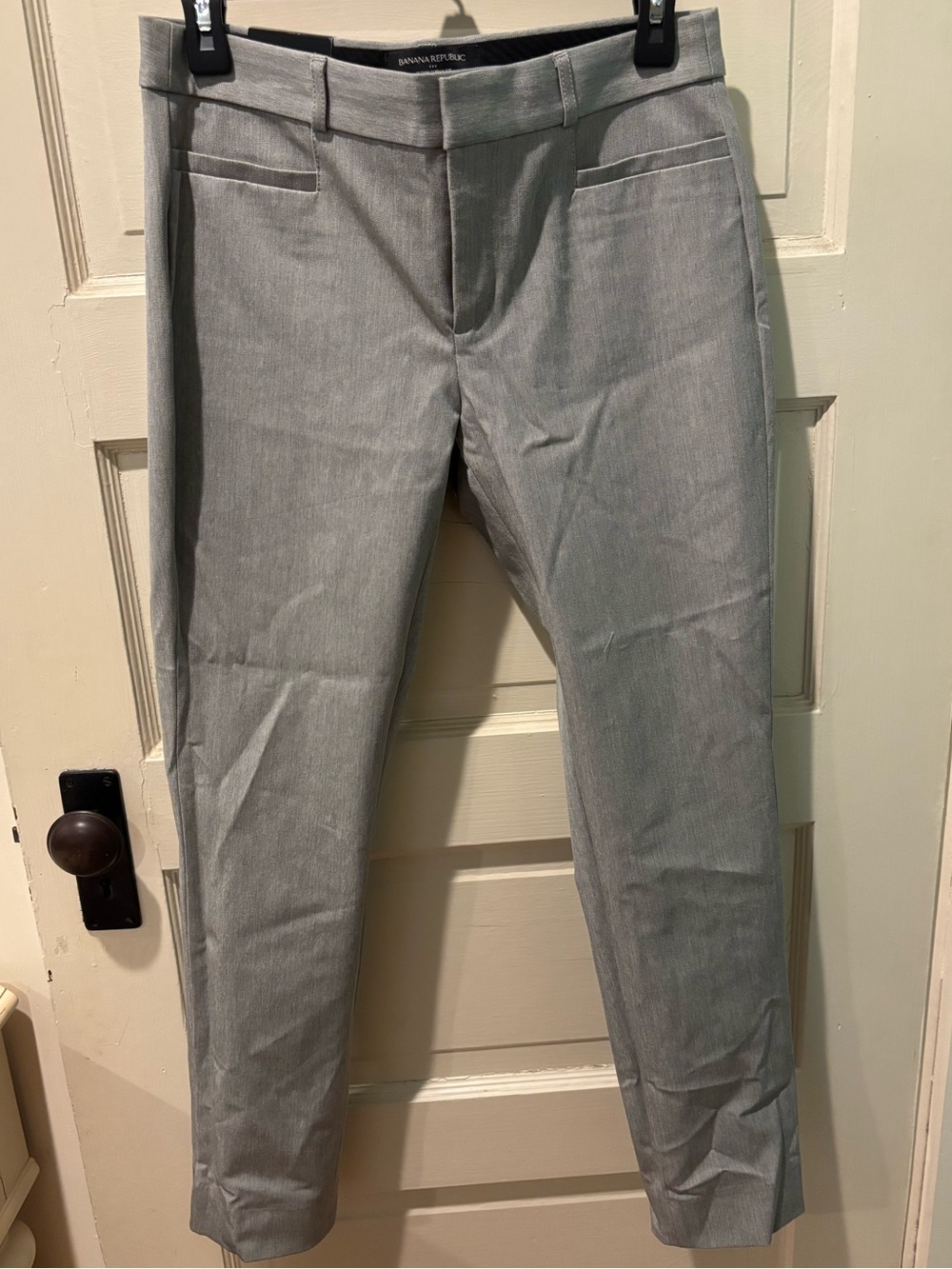 Banana Republic Curvy Sloan Slim Dress Pants - Light Gray